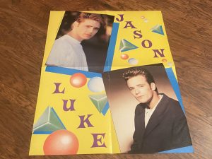 Jason Priestley Luke Perry teen magazine poster clipping Vintage Icon 90210