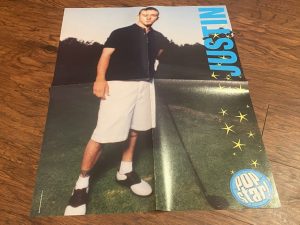 Justin Timberlake Kelly Clarkson teen magazine poster clipping Vintage golf