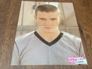 Justin Timberlake Scandal Us teen poster clipping vintage Nysnc Smash Hits Pix