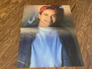Mark Paul Gosselaar Bart Simpson teen poster clipping vintage red hat Whopper