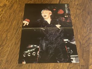 Nick Carter Justin Timberlake teen poster clipping vintage tour mic Teen Beat