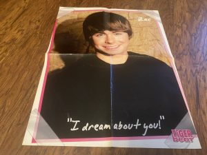 Zac Efron Ashley Tisdale teen poster clipping High School Musical black shirt