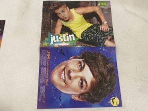 One Direction Justin Bieber teen magazine poster clipping shorts muscles J-14