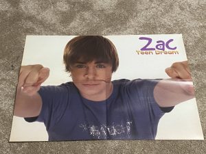 Zac Efron Bow Wow magazine poster clipping Teen Dream open arms blue shirt pix