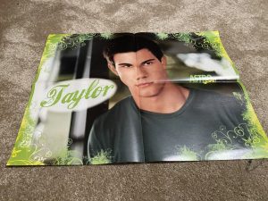Taylor Lautner Justin Bieber teen magazine poster clipping child star modeling