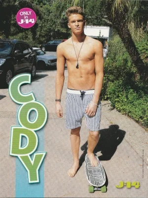 Cody Simpson Liam Payne teen magazine pinup shirtless barefoot One Direction pix