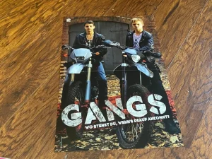 Miley Cyrus The Gangs magazinre poster clipping motorcycles The Dome