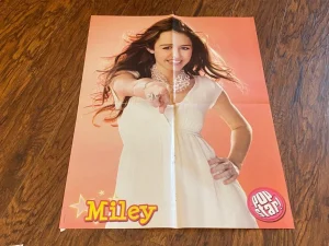 Miley Cyrus magazine Jonas Brothers poster clipping Hannah Montana younger days