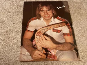 Derek Longmuir Bay City Rollers teen poster clipping arms music 70's Rare Pix