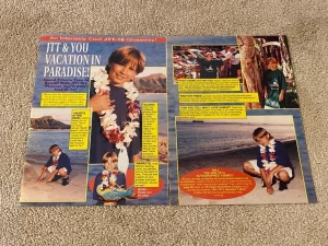 Jonathan Taylor Thomas Jared Leto teen magazine pinup clipping vintage shorts