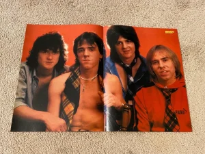 Bay City Rollers teen magazine poster clipping Bravo shirtless Bravo BCR
