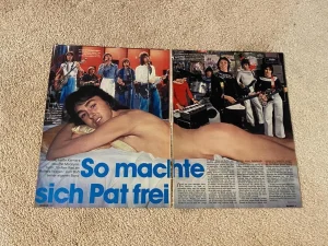 Bay City Rollers teen magazine pinup clipping Bravo naked buff bed Bravo BCR pix