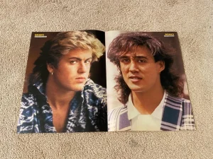 George Michael Andrew Ridgeley teen magazine poster clipping Bravo Wham Pix