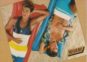 Andrew Ridgeley George Michael Tom Howell teen pinup clipping shirtless beach