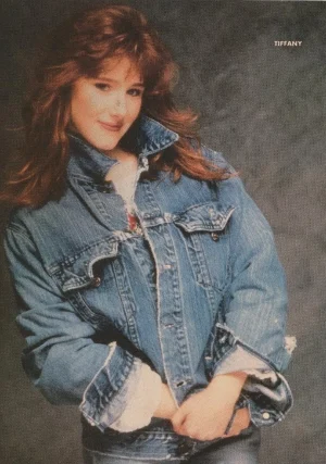 Tiffany Michael J. Fox teen magazine pinup clipping pop singer Teen Machine Pix