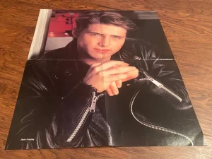 Jason Priestley Luke Perry teen magazine poster clipping Vintage leather jacket