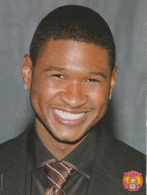 Usher Orlando Bloom teen magazine pinup clipping Vintage brown tie Bop Pix
