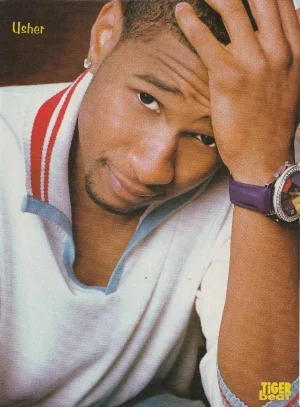 Usher Orlando Bloom teen magazine pinup clipping Vintage watch Tiger Beat Pix