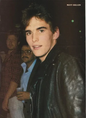 Matt Dillon Sylvester Stallone teen magazine pinup clipping leather jacket Pix