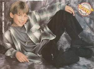 Jonathan Taylor Thomas Jonathan Brandis teen pinup clipping laying down Tutti
