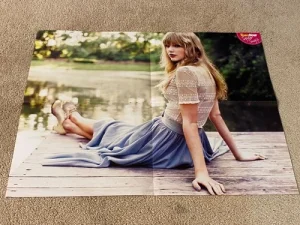 Taylor Swift teen magazine poster clipping teen now lake modeling vintage pix