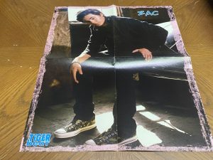 Zac Efron Nick Jonas teen magazine poster clipping foldout dark alley Tiger Beat