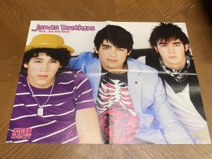 Jonas Brothers Ashly Tisdale teen magazine poster clipping foldout Tiger Beat
