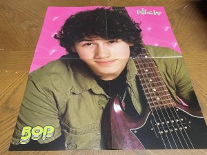 Orlando Bloom Nick Jonas teen magazine poster clipping foldout Bop headshot Pix