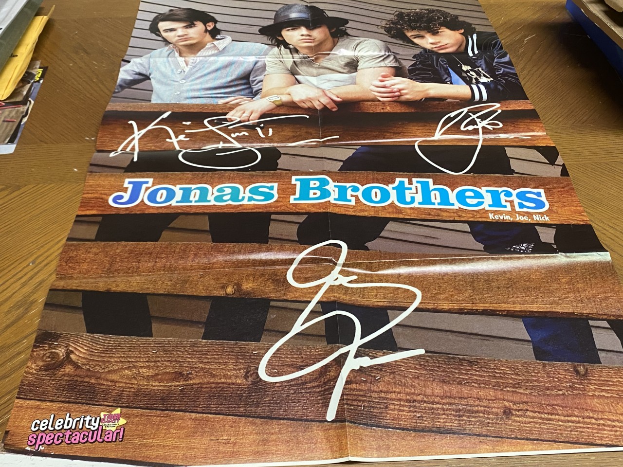 Jonas Brothers teen magazine poster clipping foldout 2 sides Celebrity modeling - Image 2