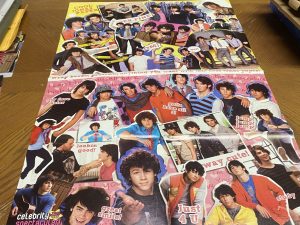 Jonas Brothers teen magazine poster clipping foldout 2 sides Celebrity modeling
