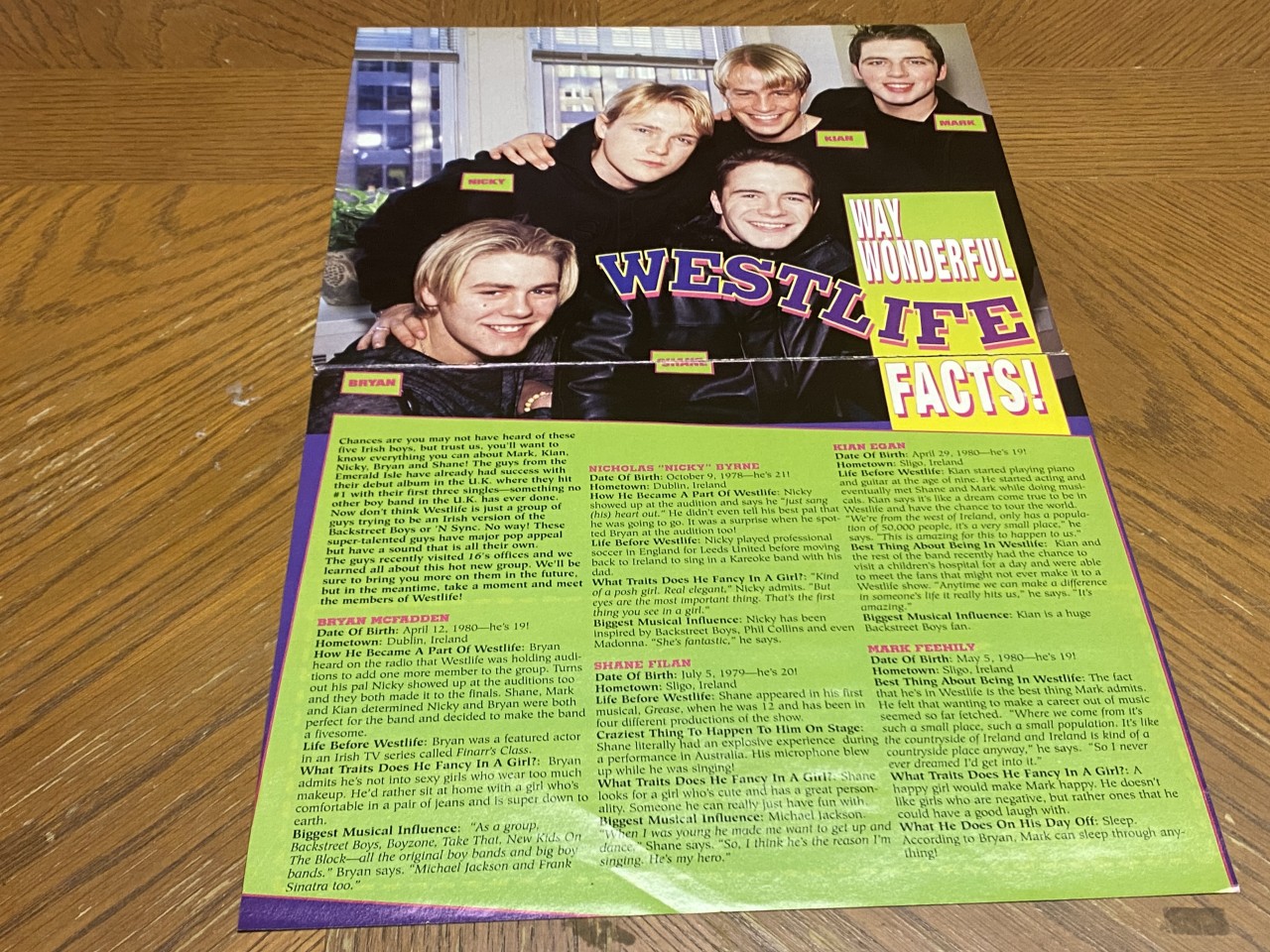 Westlife Way wonderful article tour