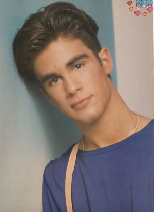 Damon Pampolina The Party teen magazine pinup clipping headshot Bop lips 90's