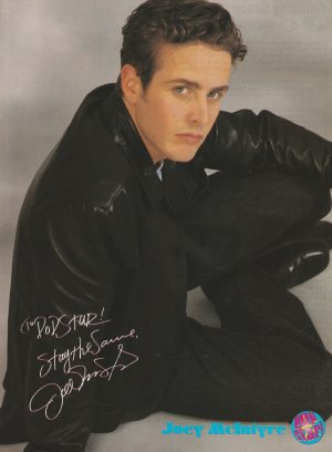 Joey Mcintyre Jessica Simpson teen magazine pinup clipping vintage New Kids hot