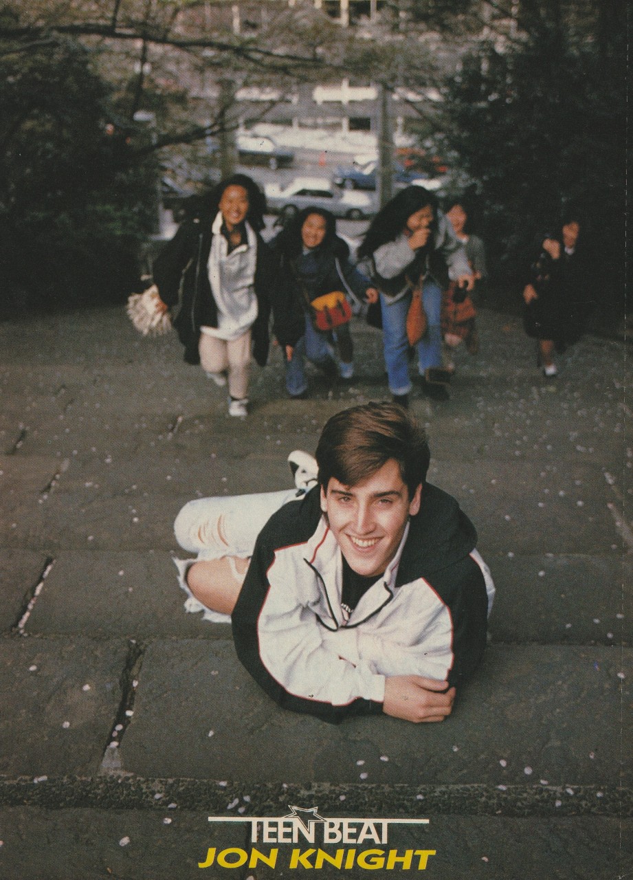 Jonathan Knight Chad Allen teen pinup clipping vintage New Kids laying down