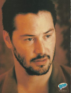 Keanu Reeves Matthew Lawrence teen pinup clipping vintage Bop beard actor 90's