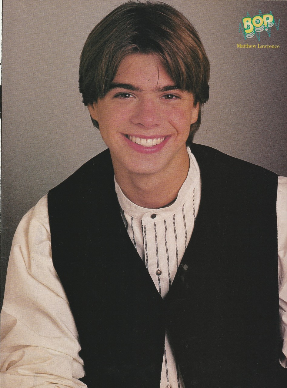 Keanu Reeves Matthew Lawrence teen pinup clipping vintage Bop beard actor 90's - Image 2