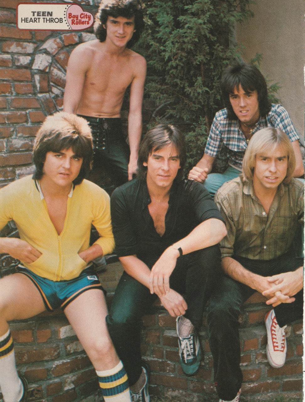 Bay City Rollers Andrew Stevens teen magazine pinup clipping shirtless Vintage - Image 2