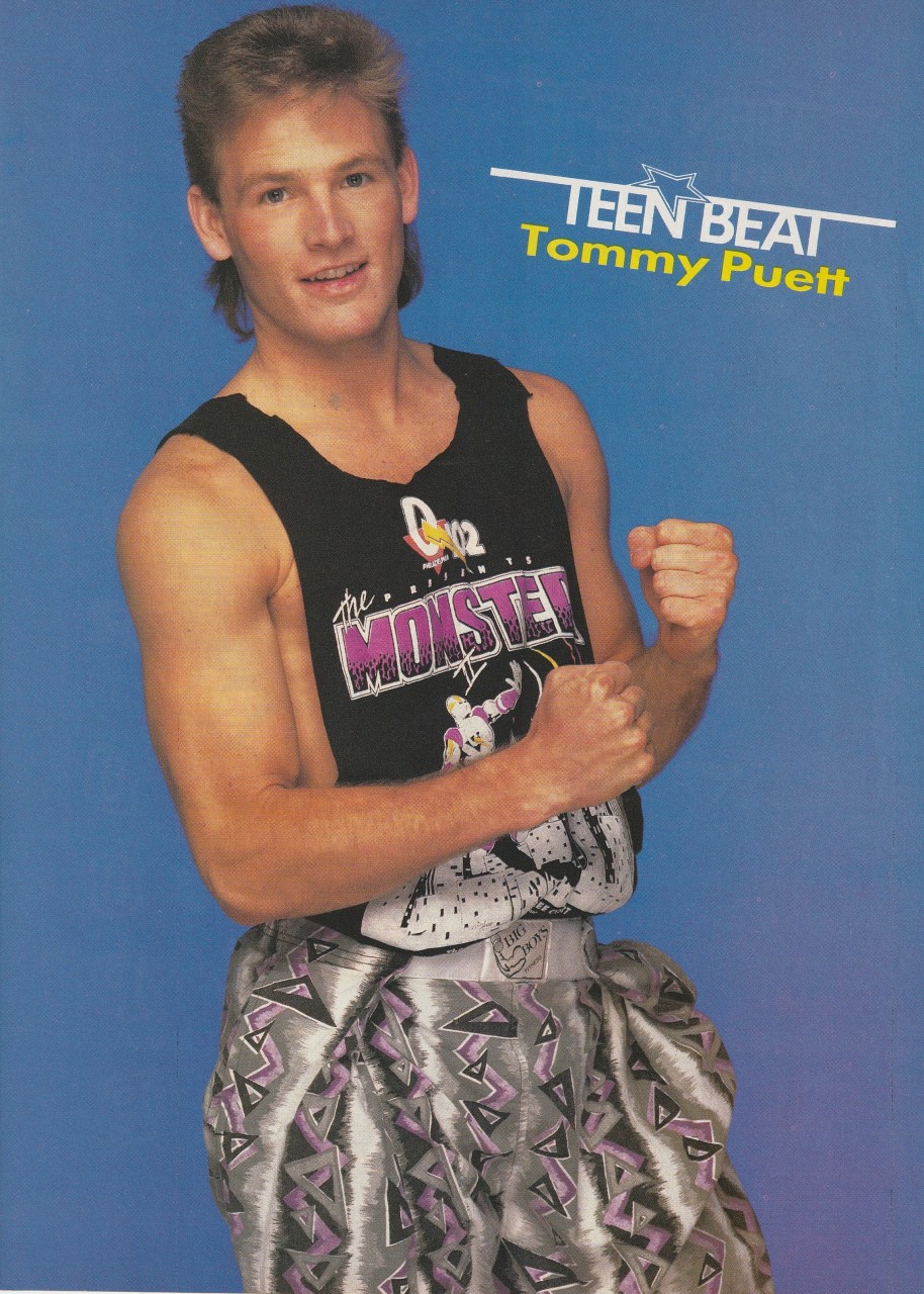 Tommy Puett Vanilla Ice teen magazine pinup clipping Vintage muscles Teen Beat