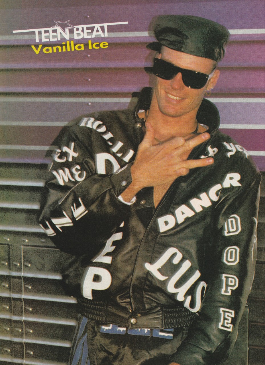 Tommy Puett Vanilla Ice teen magazine pinup clipping Vintage muscles Teen Beat - Image 2