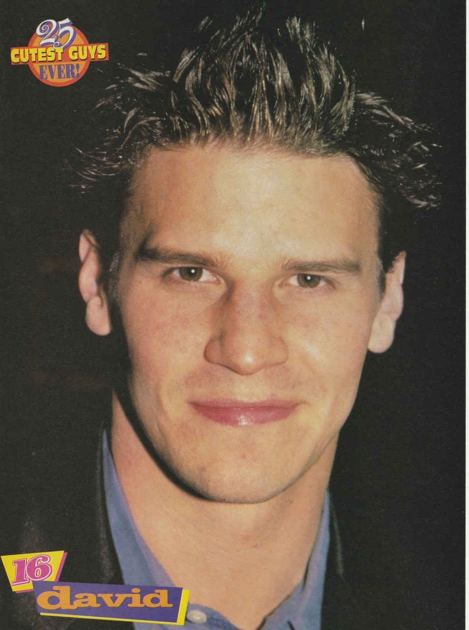 David Boreanaz Usher teen magazine pinup clipping Vintage Young pix 16 mag Buffy - Image 2