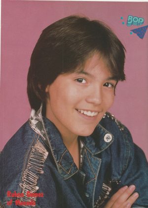 Ruben Gomez Menudo Corey Feldman teen pinup jean jacket Bop 80's vintage young