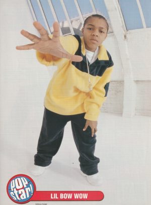Bow Wow teen magazine pinup clipping cutting yellow sweatshirt hands Pop Star