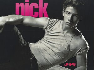Jonas Brothers teen magazine pinup clipping cutting Nick Jonas Adam Lambert Pix