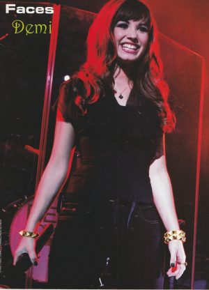 Demi Lovato Jonas Brothers teen magazine pinup clipping cutting Faces mic Pix