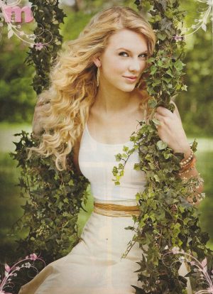 Taylor Swift teen magazine pinup clipping cutting swing vines leaves M Pop Star