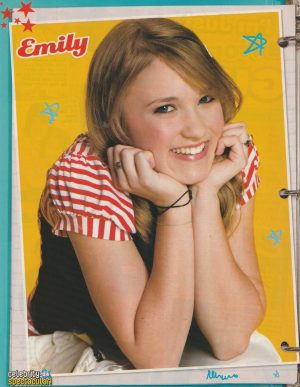 Emily Osment teen magazine pinup clipping cutting hands face Hannah Montana Pix