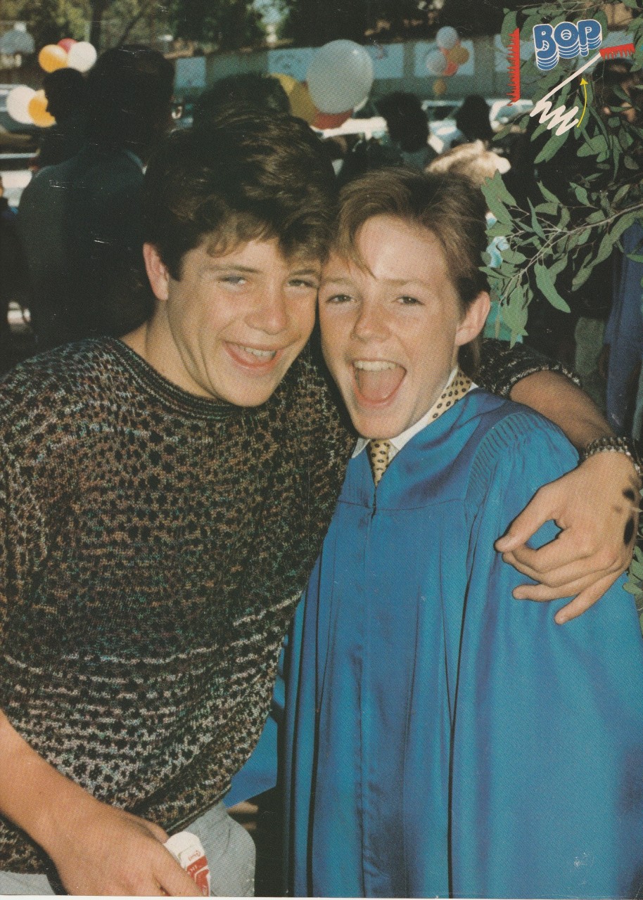 Sean Astin Mackenzie Astin teen magazine pinup clipping Goonies cutting Grads