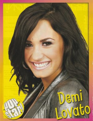 Demi Lovato teen magazine pinup clipping cutting rock star Pop Star M headshot