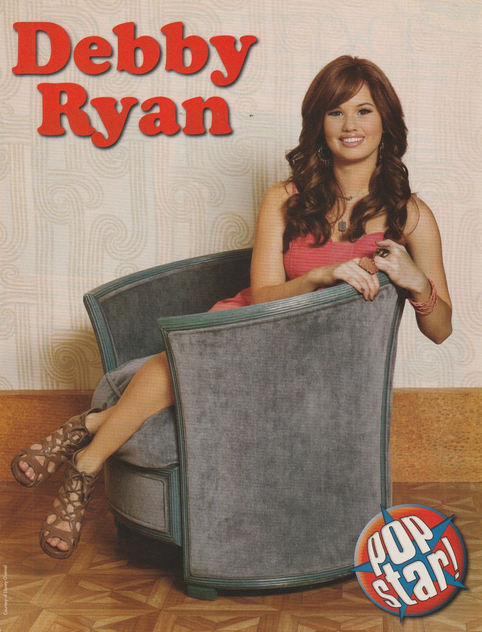Debby Ryan teen magazine pinup clipping cutting Jesse Pop Star M chair pix