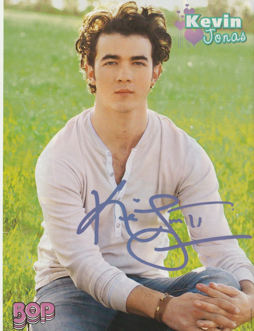Debby Ryan Kevin Jonas teen magazine pinup clipping cutting blonde hair - Image 2